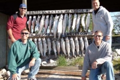 Kenosha Wisconsin Charter Fishing Photo Album We hope you enjoy our Charter Fishing Photo Album and we invite you to return often to see the new images that we add throughout the season! Even better - contact us and let's go fishing! CLICK on any image below to enlarge the photo! Corporate Charters for Tout and Salmon Southern WI or Norhtern Illnois is our Specialty These 40ft Yachts are designed with fishing charter clients in mind! June 4th 2009 Banner afternoon. Corporation charters 2 boats with Albatross and catches 53 Salmon and Trout. Great Job and a lot of fun! Call us today to book your corporate outing today! 262-945-8193